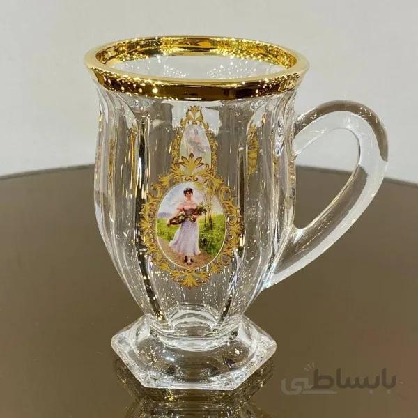 فنجان چایخوری لب طلا
