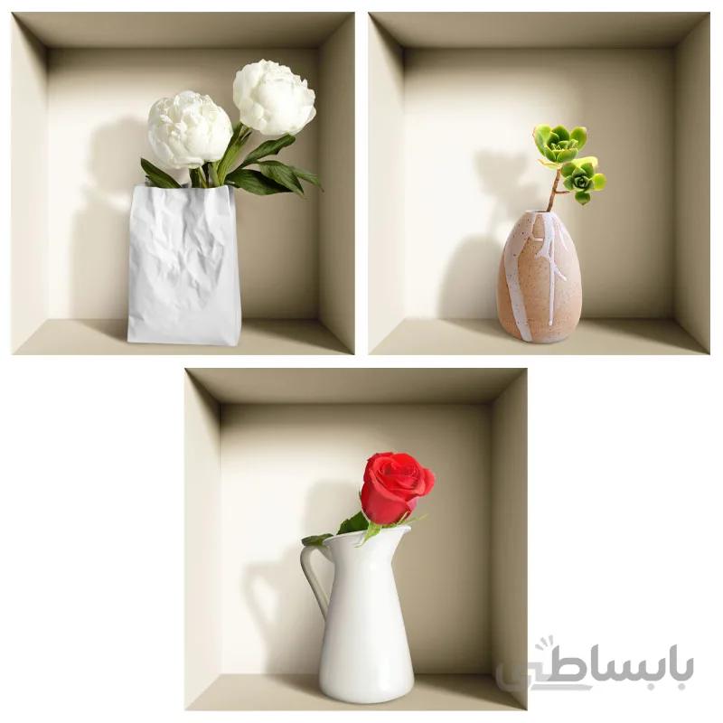 استیکر 33cm طاقچه مجازی مدل VS01 – پک ۳ عددی – تمام چسب