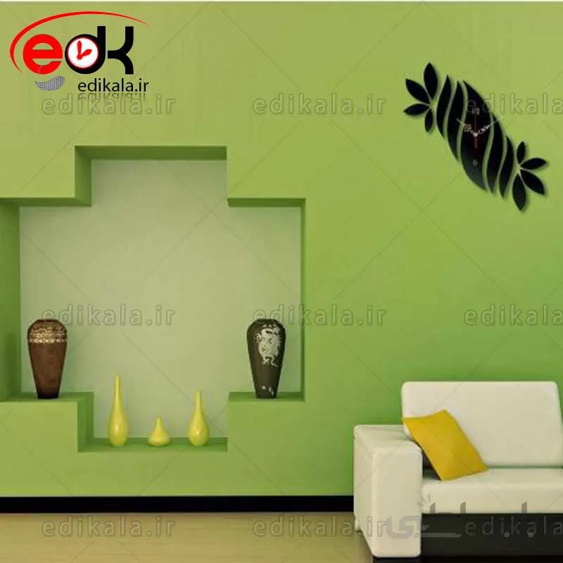 ساعت دیواری فانتزی طرح گلبرگ شماره 2 در پنج رنگ