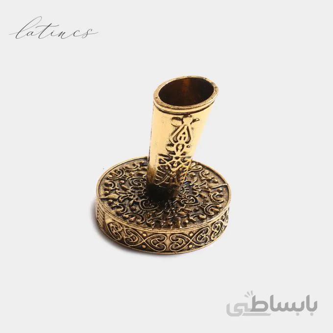 پایه فلزی طرح کلاسیک طلایی