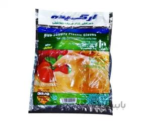 دستکش یکبار مصرف نایلونی بهداشتی ارکیده بسته 100 عددی