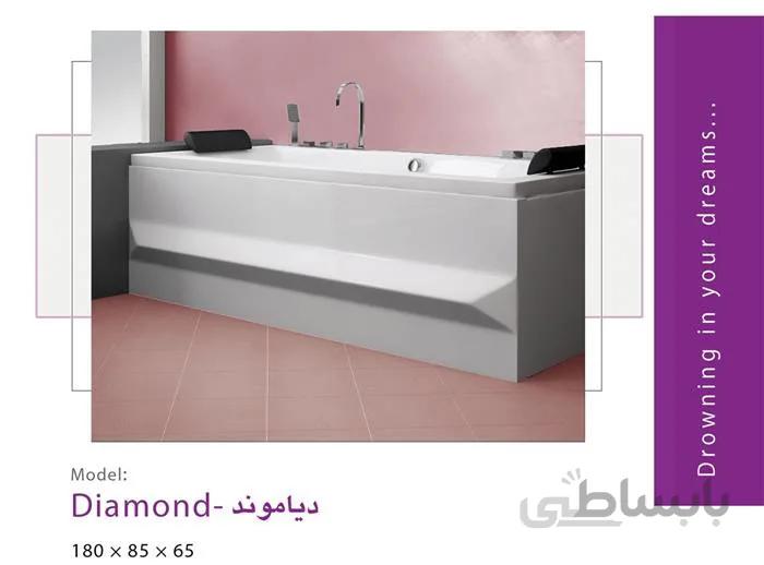 وان حمام ریتون مدل Diamond سایز 180x85