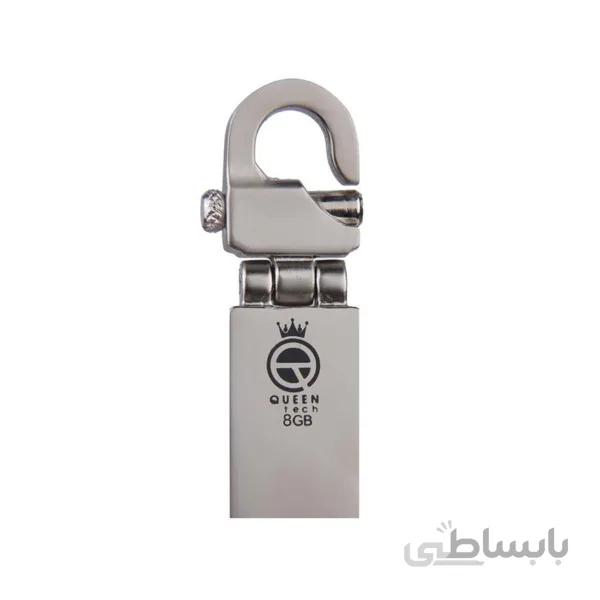 فلش مموری کوئین تک مدل CLIP ظرفیت 8 گیگابایت ا Queen tech CLIP Flash Memory 8GB