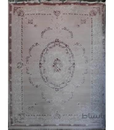 فرش ماشینی زمرد مشهد طرح 1909 صورتی