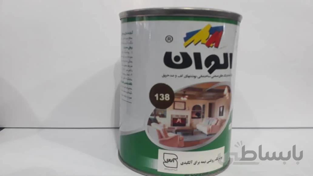 رنگ روغنی کیلو الوان مارک سبزقهوه ای کد 138
