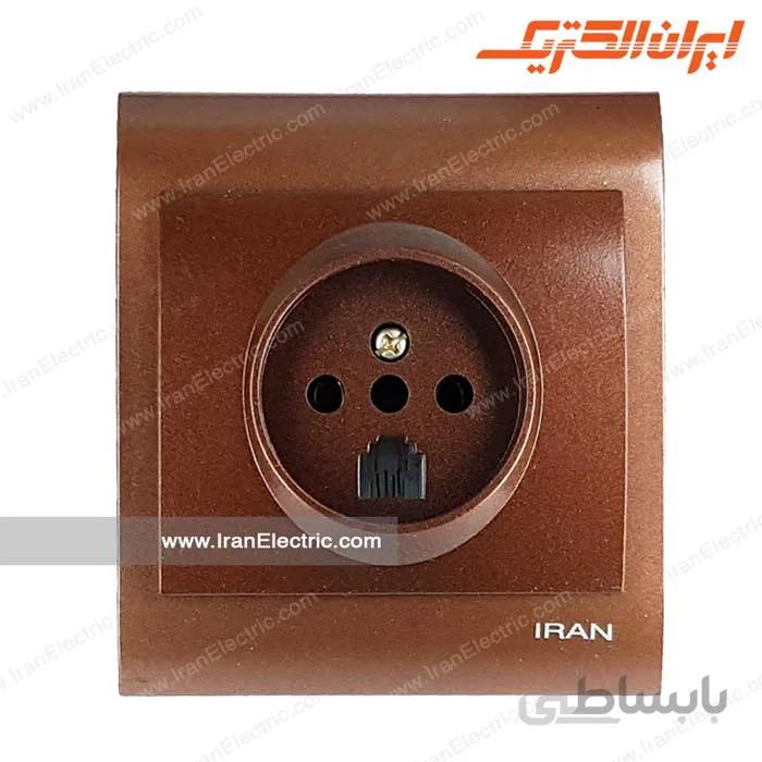 پریز تلفن دوکاره ایران زرشکی