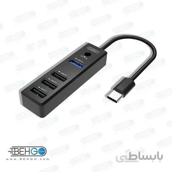 هاب تایپ سی 4 پورت ارلدام مدل ET HUB08