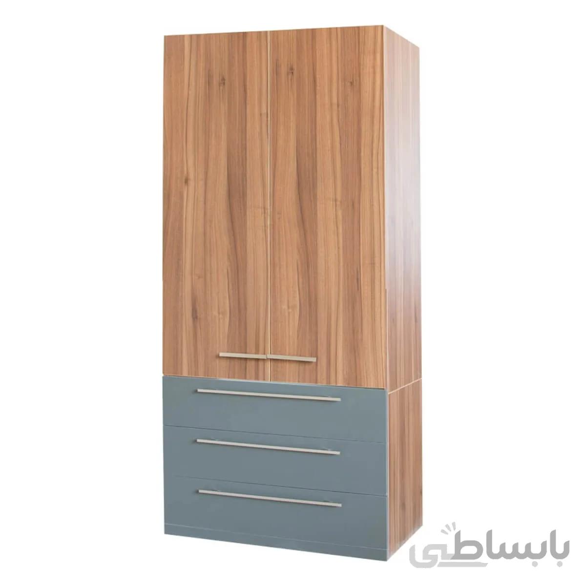 کمد لباس دو درب ۹۵ درب بلند V2