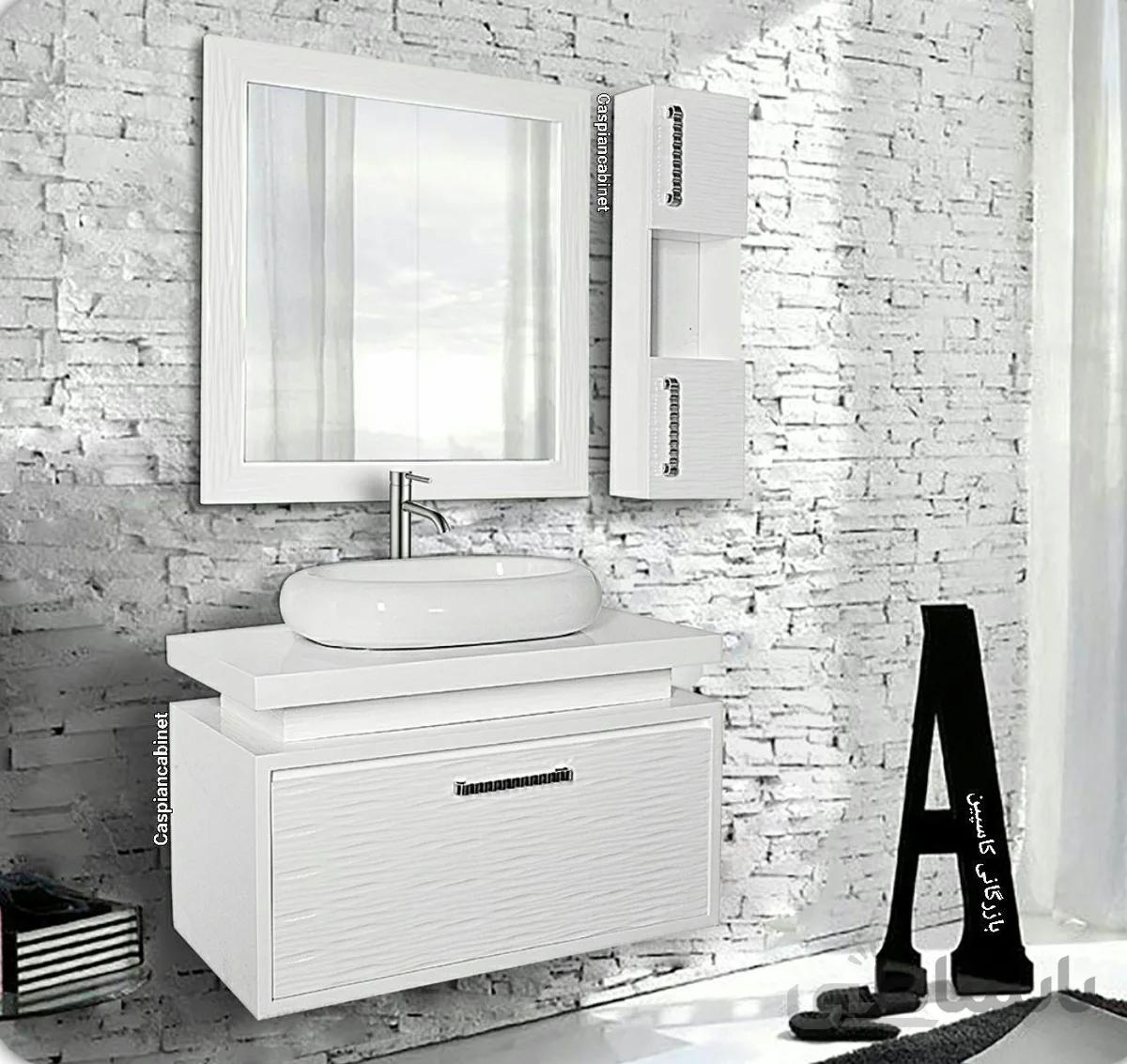 روشویی کابینت دار سوفیا سفید 84 سانت ا روشویی کابینت دار سوفیا سفید 84 سانت