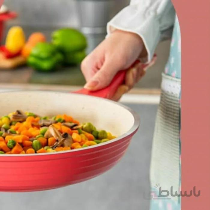 تابه تکدسته سایز 22 مدل کلاسیک خطی عروس کد 32222