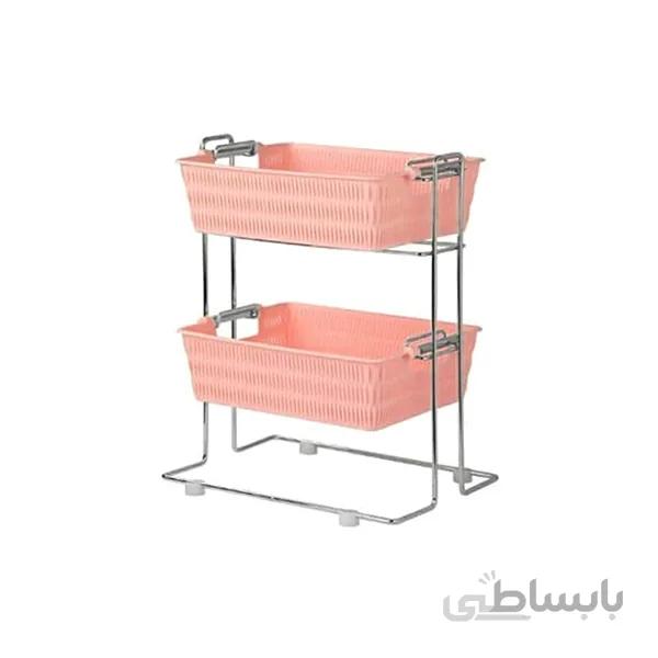 سبد سیب زمینی و پیاز لیمون مدل ۲ طبقه مستطیل