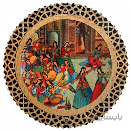 رومیزی مخمل گرد بزم ایرانی