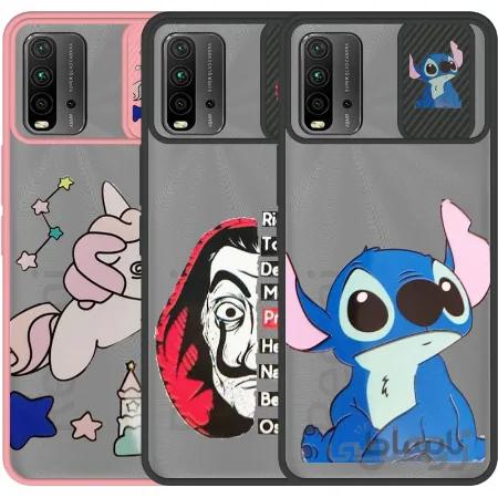 قاب طرحدار دخترانه و پسرانه مناسب برای گوشی Xiaomi Redmi 9T مدل ماکرو شیلد محافظ لنزدار فانتزی