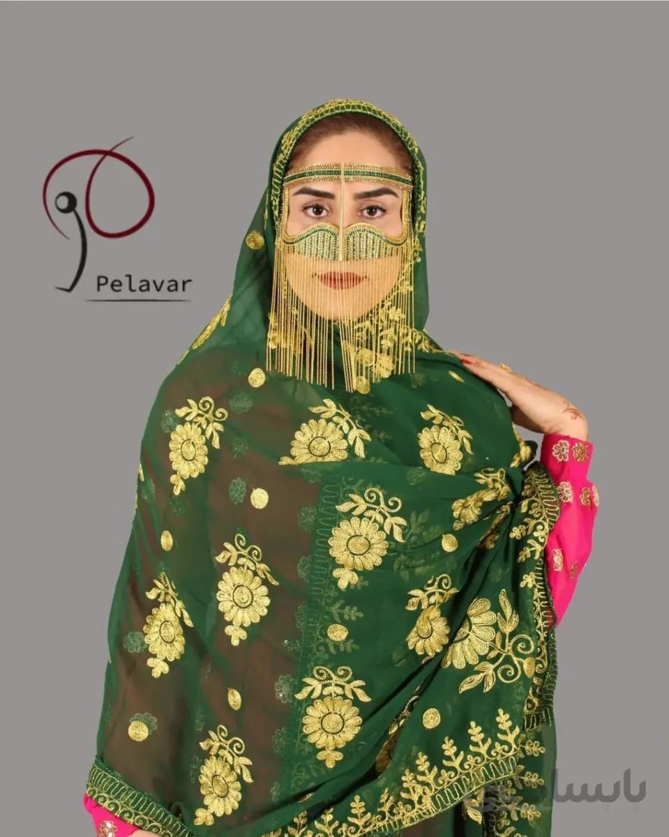 برقع نگینی ریسه دار jg723