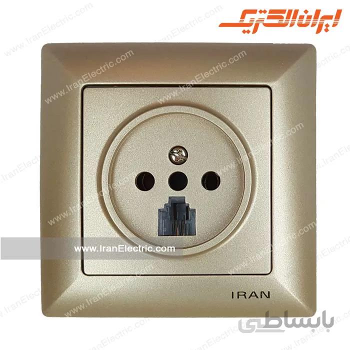 پریز تلفن دوکاره الیزه بژ