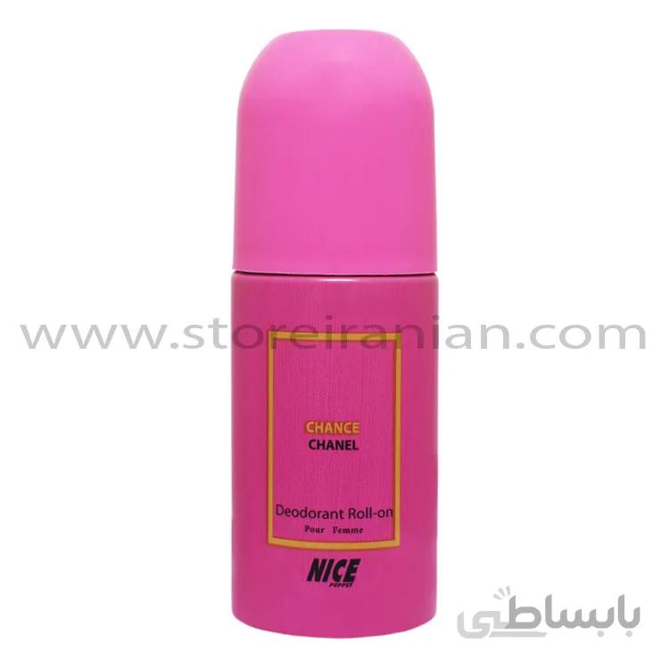 مام رول ضد تعریق زنانه نایس مدل Chance Chanel حجم 60 میلی لیتر ا Nice Chance Chanel Deodorant Roll-On for Women 60ml