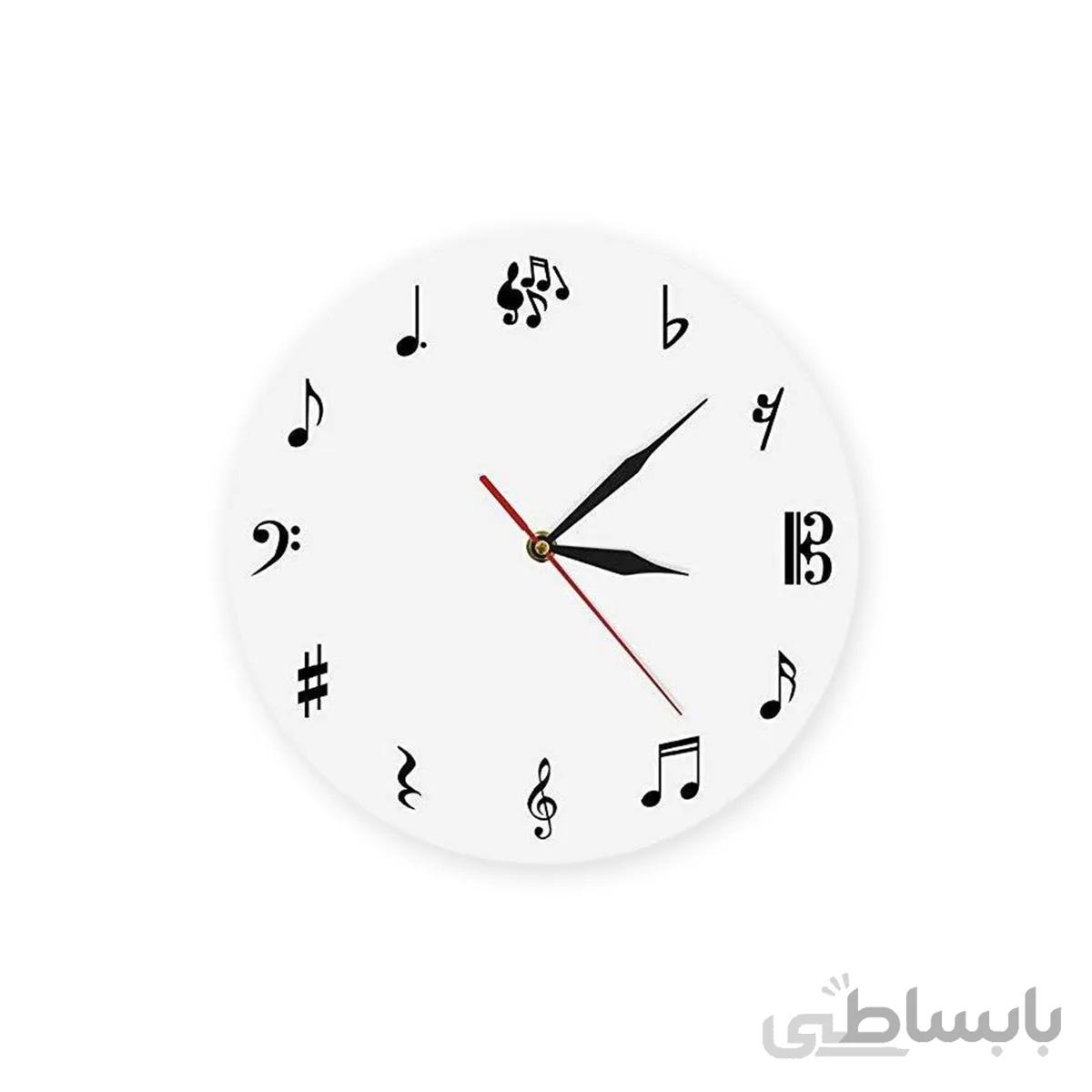 ساعت دیواری طرح موسیقی