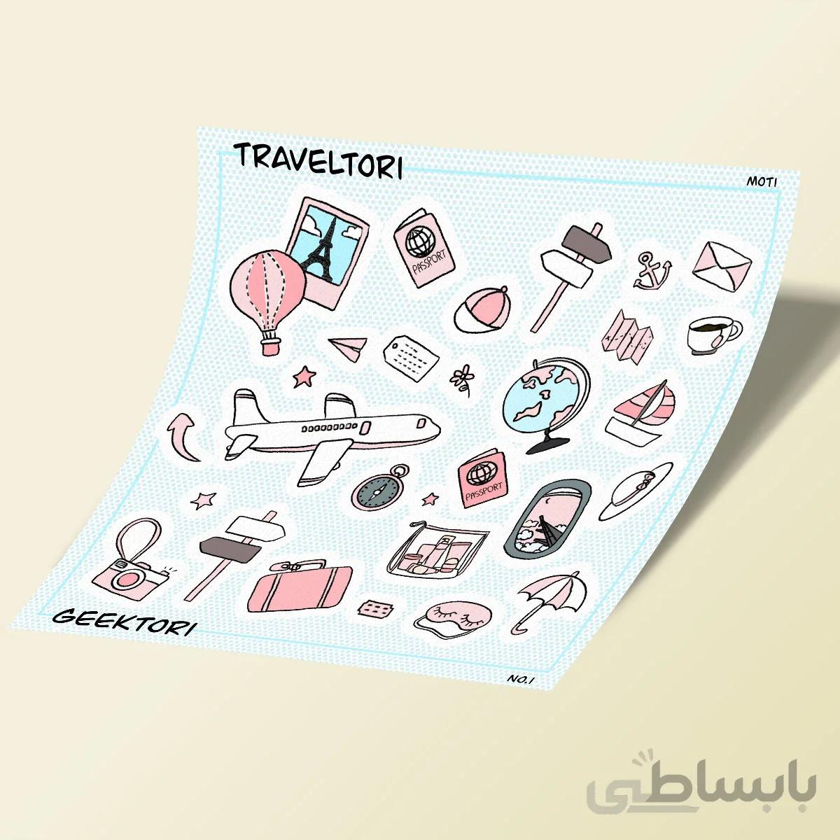استیکر بولت ژورنال Traveltori 01