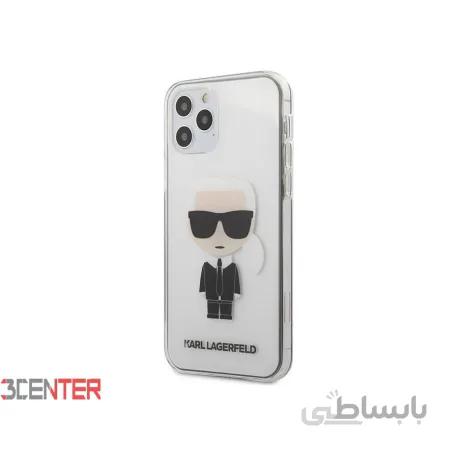 قاب محافظ شیشه ای آیفون 12 و 12 پرو کارل CG Mobile iphone 12/12 Pro Karl Lagerfeld