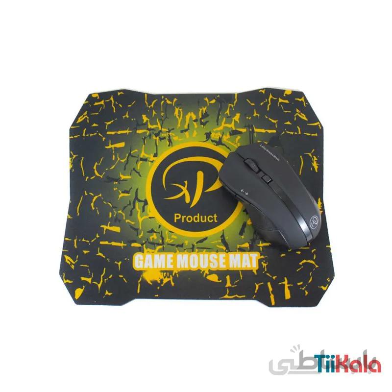 موس وایرلس گیمینگ همراه با موس پد مدل XP-W10