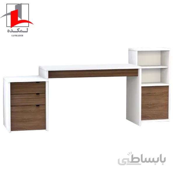 مجموعه سه عددی میز تحریر فایل کتابخانه لمکده مدل جوان