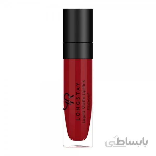 رژ لب مایع مات گلدن رز مدل Long Stay شماره 18