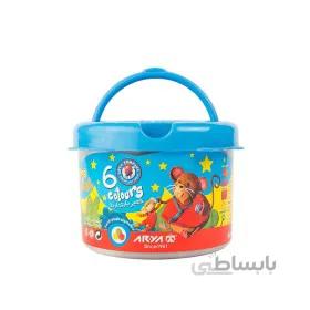 خمیربازی سطلی 6 رنگ آریا ا Arya 6Colours Play Dough
