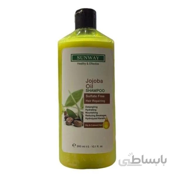 شامپو روغن جوجوبا سان وی (مناسب موهای خشک و رنگ شده)