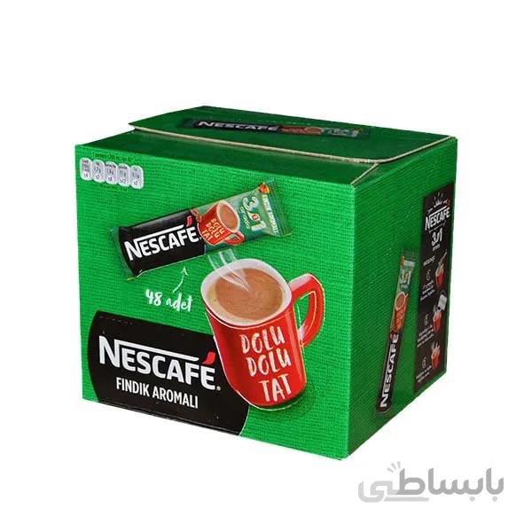 نسکافه 3 در 1 با طعم فندق بسته 48 تایی