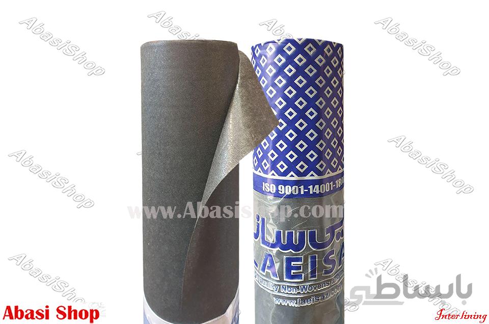 لایی زنجان مشکی باندسرمه ای عرض۱۱۰ (یک طاقه)