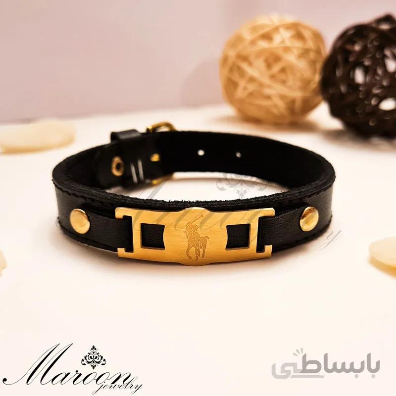 دستبند چرم طبیعی پولو مارون MM89