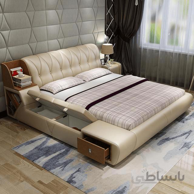 تخت خواب هوشمند و آپشنال نابی تک - مدل لیندا