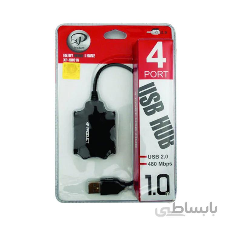 هاب ۴ پورت USB 2.0 ایکس پی-پروداکت مدل XP-H801