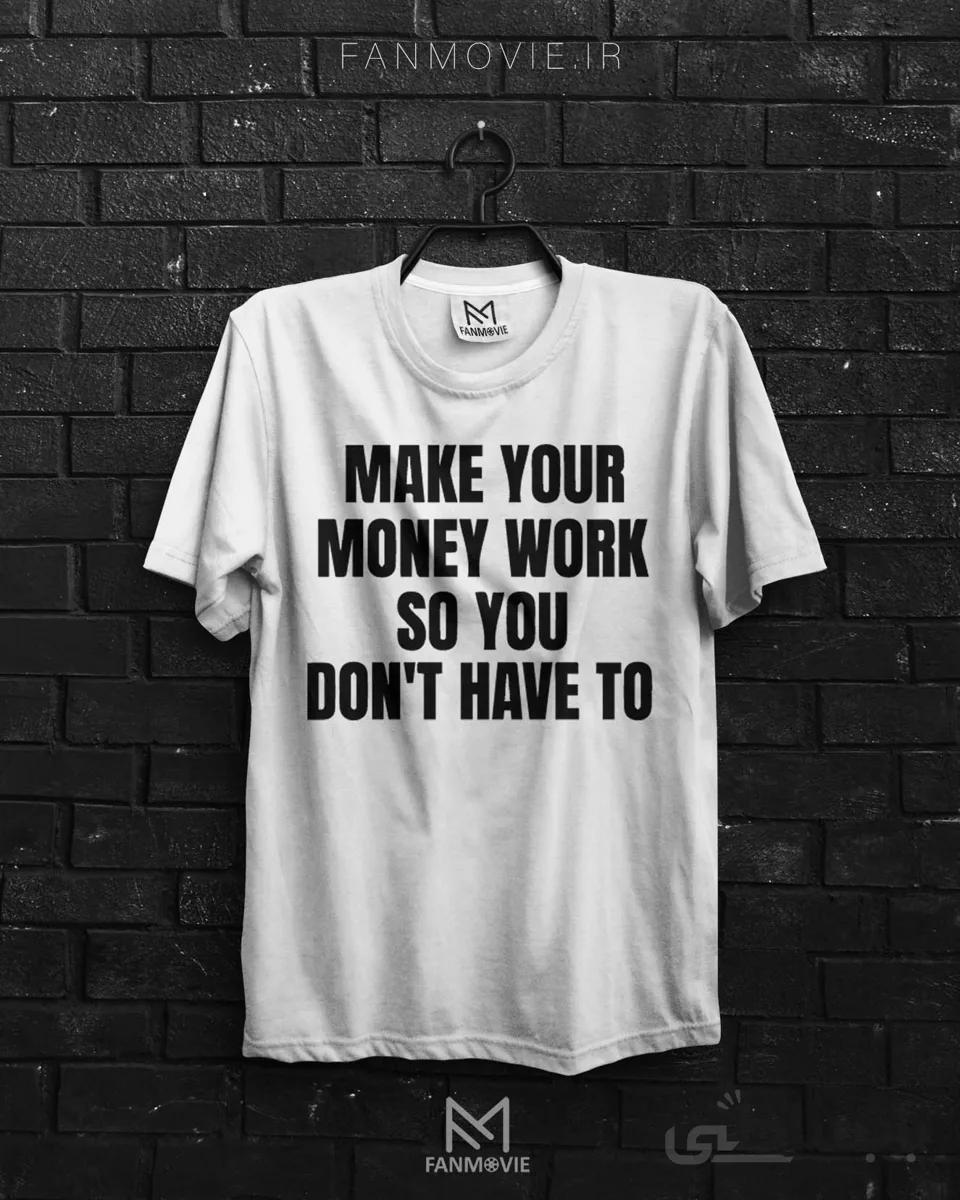 تیشرت خانه کاغذی طرحMAKE YOUR MONEY (نخ پنبه)