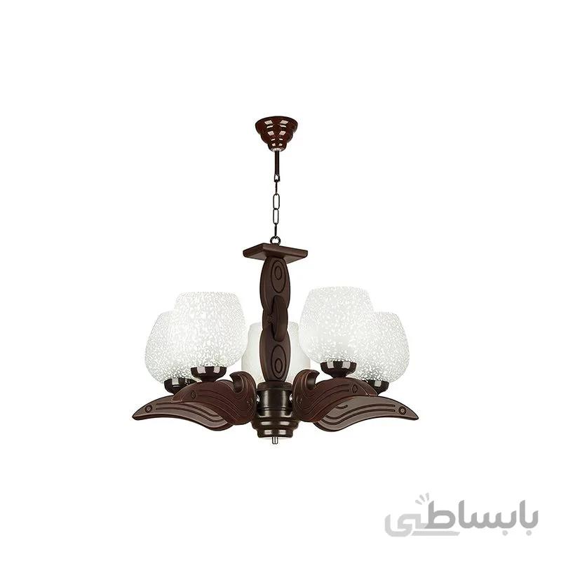 لوستر 5 شعله چشمه نور مدل G578/5-BR