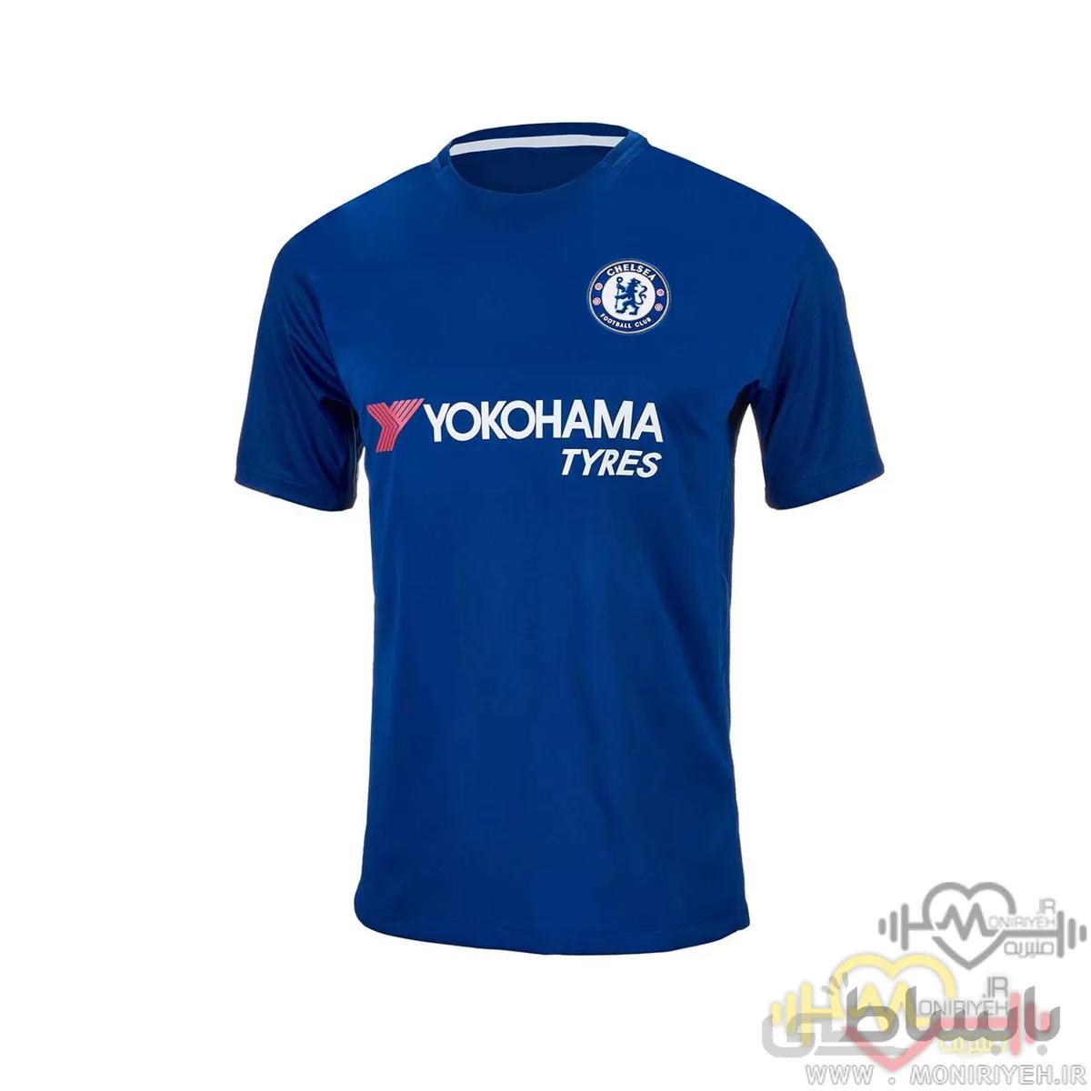 پیراهن ورزشی چلسی مدل Hazard 17/18
