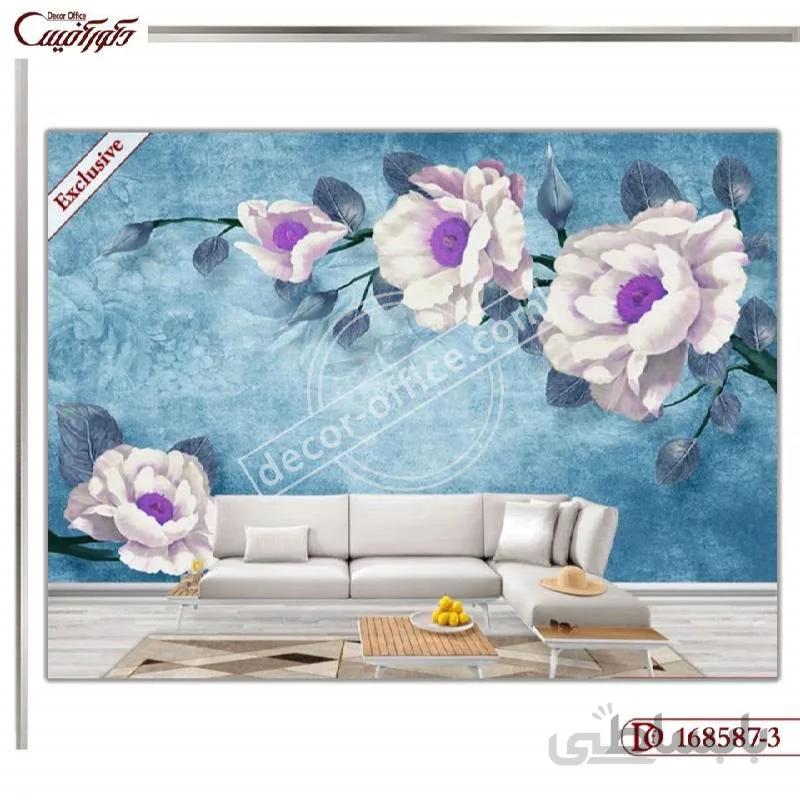 کاغذ دیواری سه بعدی گل 587-3 ا 3D Flower Wallpaper 587-3