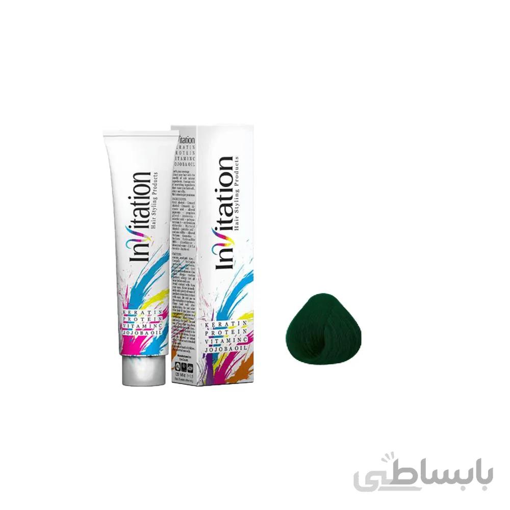 واریاسون مو اینویتیشن شماره 002 حجم 120 میلی لیتر رنگ سبز