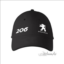 کلاه کتان مشکی پژو 206