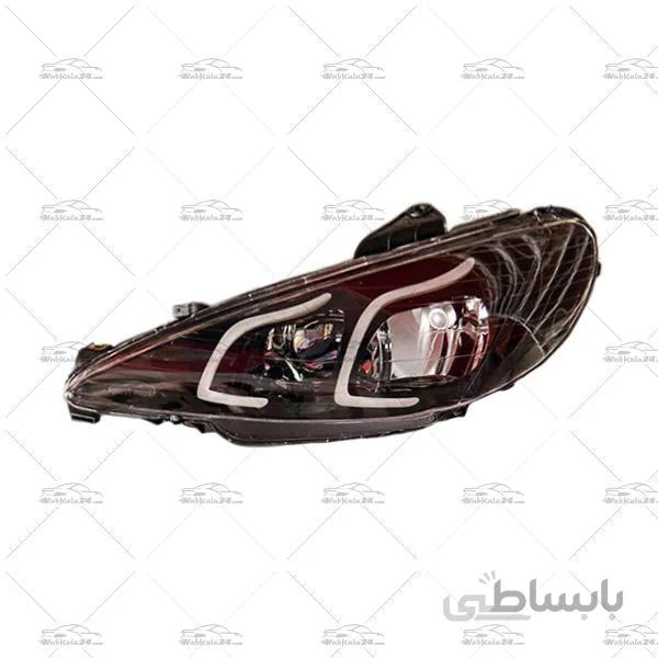 چراغ جلو اسپرت پژو 206 طرح بنزی
