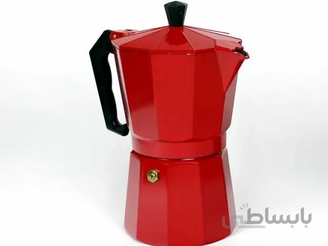 قهوه جوش اسپرسو ساز دستی 3 کاپ رنگی