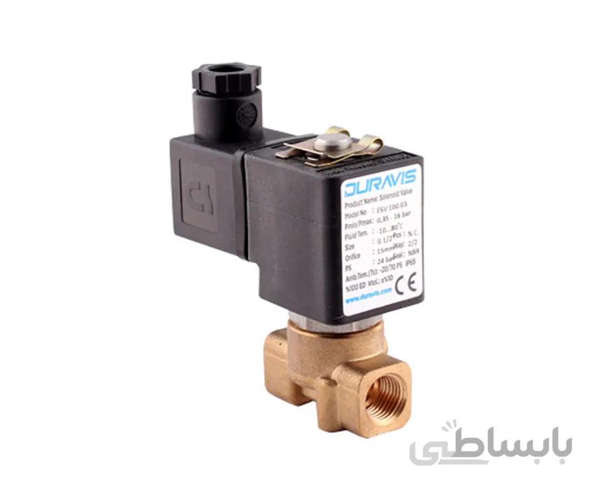 شیر برقی سوزنی نرمال کلوز 1/4 اینچ دوراویس Duravis ESV