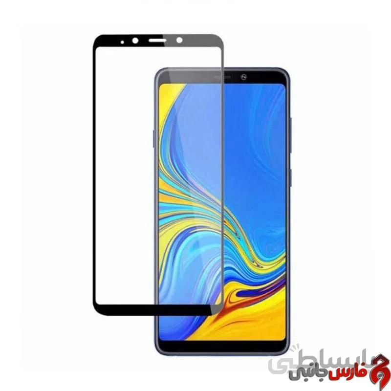 گلس شیشه ای مشکی فول صفحه سامسونگ A9 2018/A9s