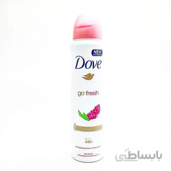 اسپری خوشبوکننده بدن داو گو فرش انار و به لیمو Dove Go Fresh