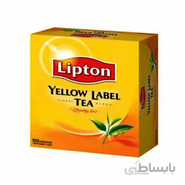 چای ساده لیپتون تی بگ 100عددی