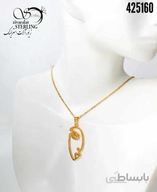 گردنبند زنانه طرح طلا کد: 3245