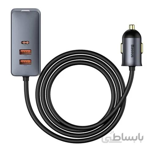 شارژر فندکی 4 پورت بیسوس مدل Baseus Share Together Car Charger 120W CCBT-A0G