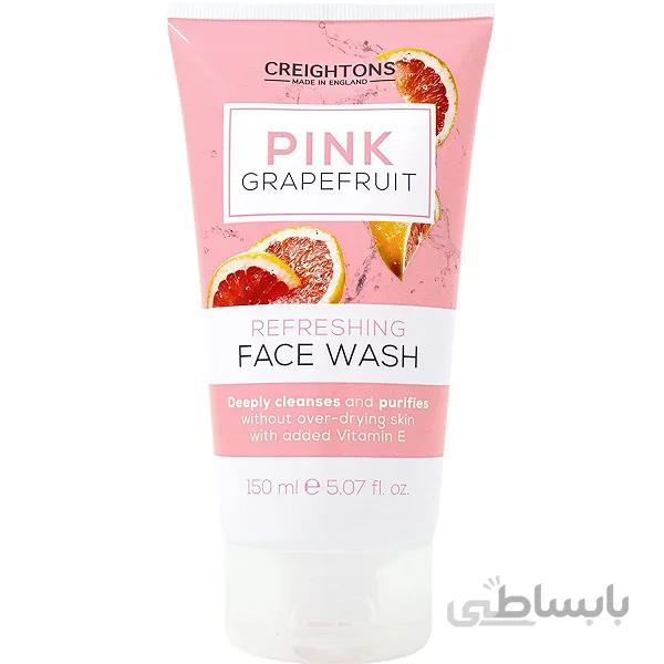 ژل شستشوی کریتونز Creightons مدل گریپ فروت صورتی Pink Grapefruit حجم 150 میل ا Creightons Pink Grapefruit Refreshing Face Wash 150ml
