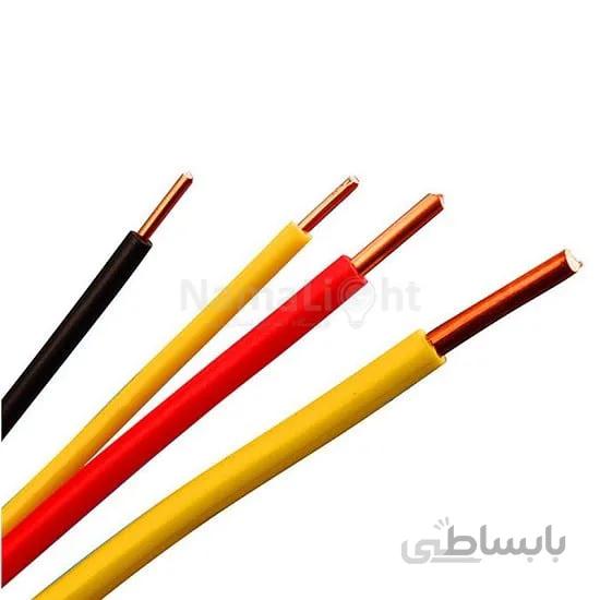 سیم برق مفتولی 1X0.5 البرز الکتریک نور