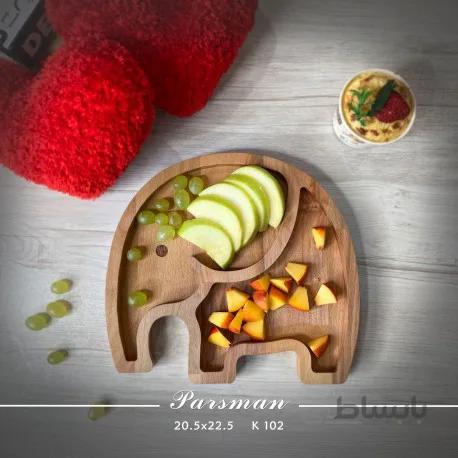 ظرف چوبی کودک طرح فیل